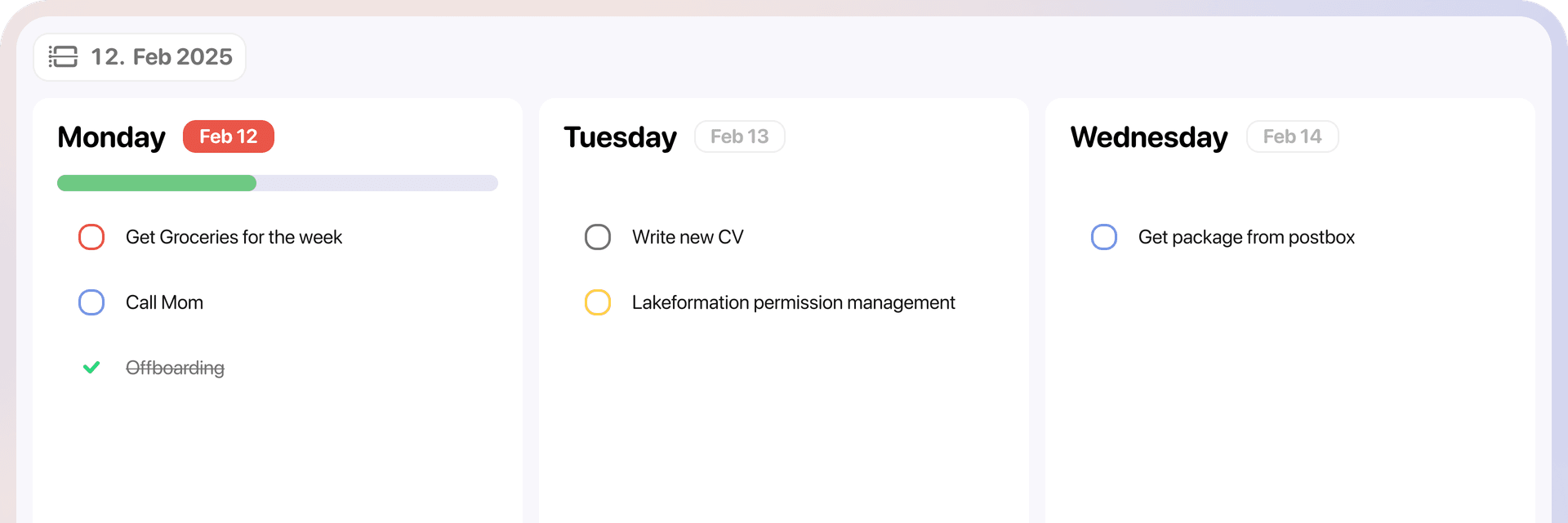 Due Dates Feature
